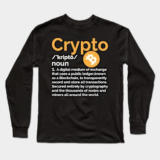 Crypto Definition Long Sleeve T-Shirt